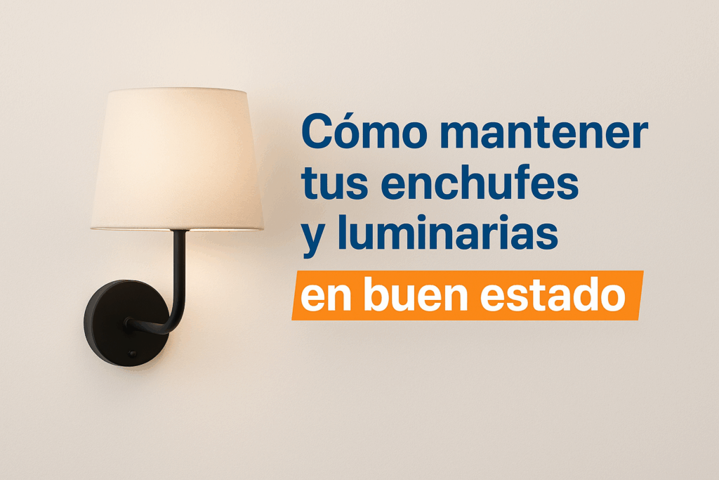 Cómo mantener tus enchufes y luminarias en buen estado